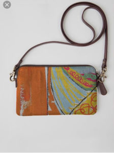 Purse printed from detail of artwork by Evelyn Floret