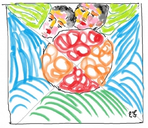 John Dominis and Evelyn Floret mandala illustration